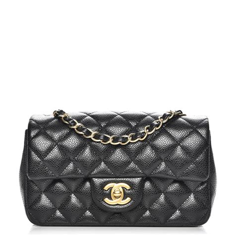 chanel mini rectangular caviar 2018|CHANEL Caviar Quilted Mini Rectangular Flap Charcoal.